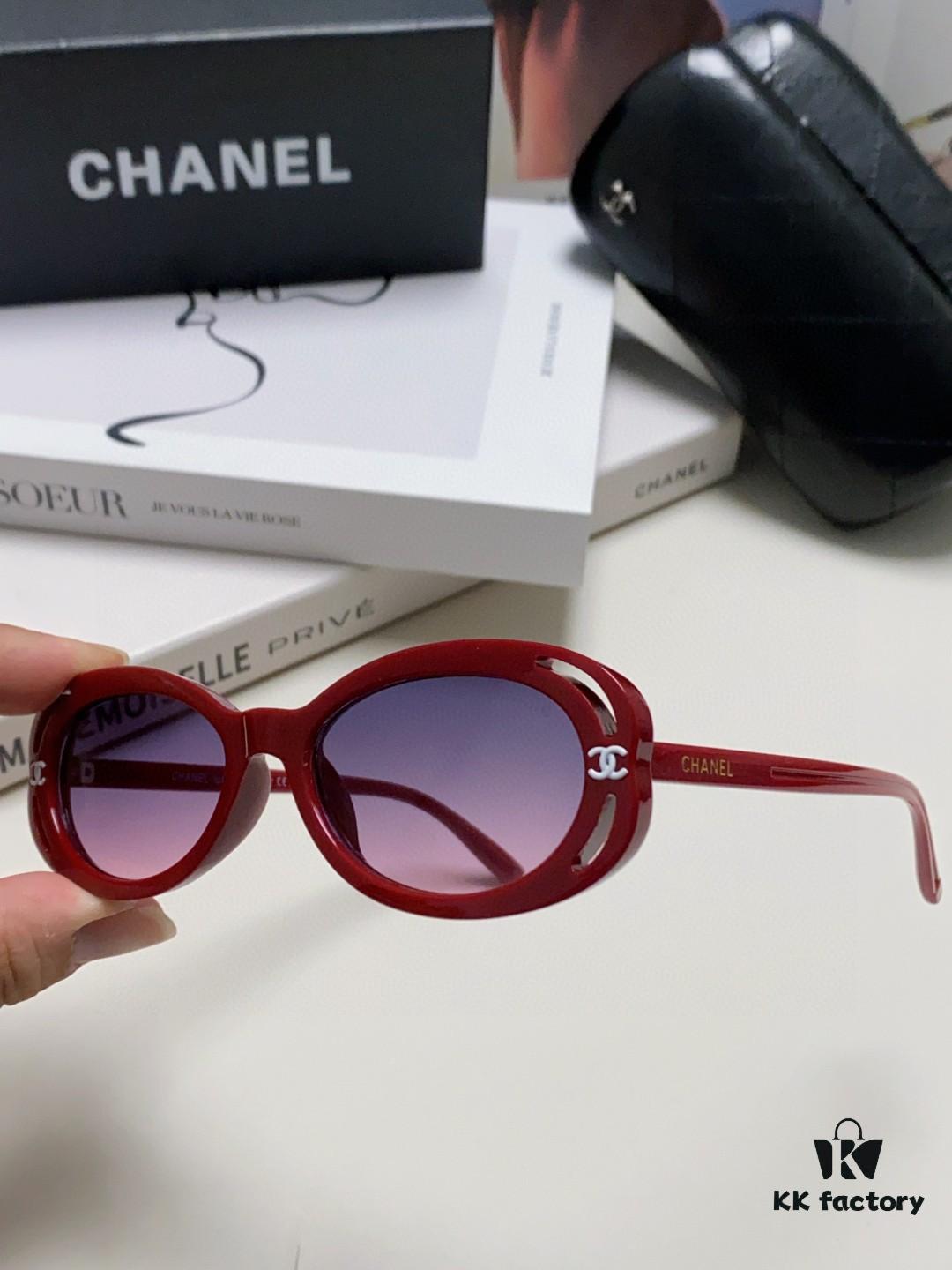 6931f83a3a89a121ed54986f CHANEL Chanel Unisex Cat-Eye Frame Sunglasses Inspired by Wang Yibo, 5 Colors Available