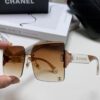 6931f83a3a89a121ed549879 Chanel 2025 Fashion New Large Frame Double C Letter Wide Temple Sunglasses for Women, Versatile UV Protection Eyewear