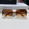 6931f83a3a89a121ed54987a Chanel 2025 Fashion New Large Frame Double C Letter Wide Temple Sunglasses for Women, Versatile UV Protection Eyewear