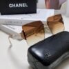 6931f83a3a89a121ed54987b Chanel 2025 Fashion New Large Frame Double C Letter Wide Temple Sunglasses for Women, Versatile UV Protection Eyewear