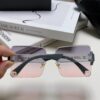 Chanel 2025 Fashion New Large-Frame Double C Letter Wide-Temple Sunglasses for Women, Versatile Sunglasses