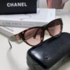 Chanel 24SS New Arrival Oval Women's Sunglasses with Double C Logo Design