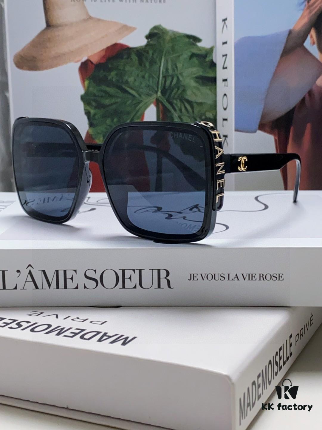 6931f8423a89a121ed5498e8 Chanel 2025 New Arrival Fashion Sunglasses for Women UV Protection Korean Style Trendy Oversized Square Frame Sun Glasses Summer Anti-Glare