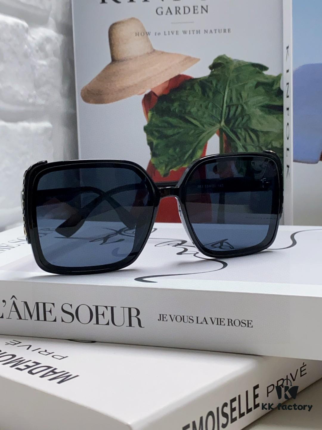 6931f8423a89a121ed5498e9 Chanel 2025 New Arrival Fashion Sunglasses for Women UV Protection Korean Style Trendy Oversized Square Frame Sun Glasses Summer Anti-Glare