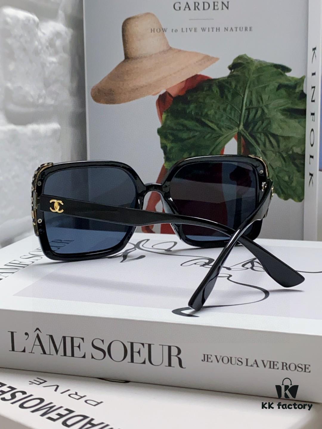 6931f8423a89a121ed5498ea Chanel 2025 New Arrival Fashion Sunglasses for Women UV Protection Korean Style Trendy Oversized Square Frame Sun Glasses Summer Anti-Glare