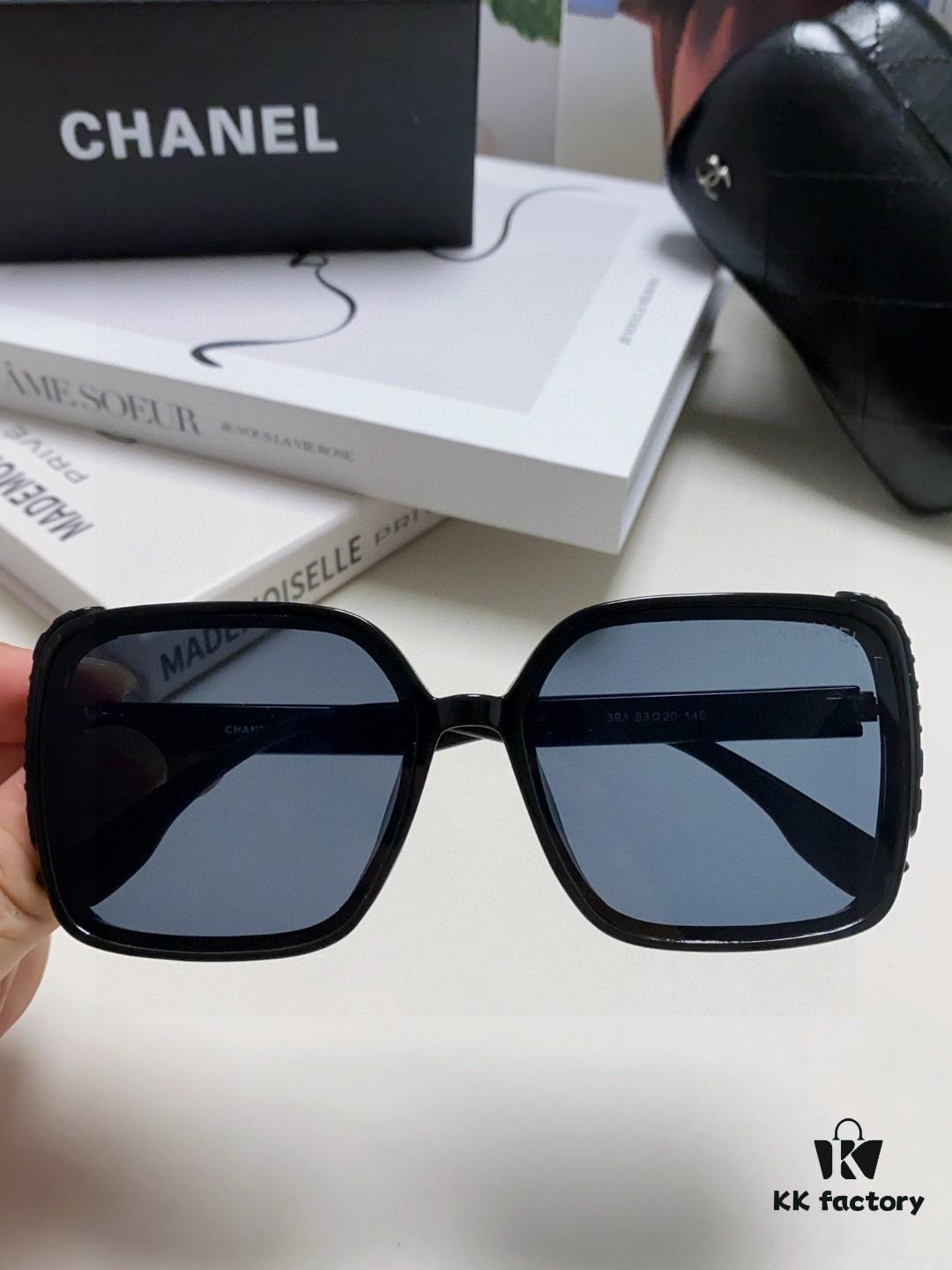 6931f8423a89a121ed5498eb Chanel 2025 New Arrival Fashion Sunglasses for Women UV Protection Korean Style Trendy Oversized Square Frame Sun Glasses Summer Anti-Glare