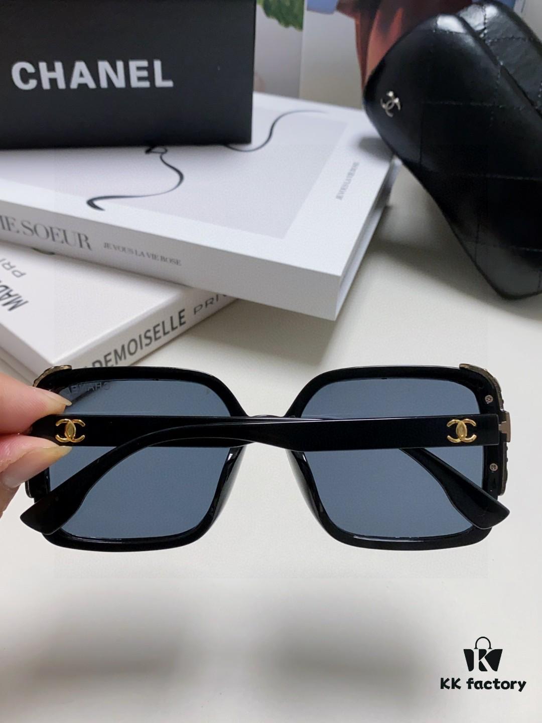6931f8423a89a121ed5498ec Chanel 2025 New Arrival Fashion Sunglasses for Women UV Protection Korean Style Trendy Oversized Square Frame Sun Glasses Summer Anti-Glare