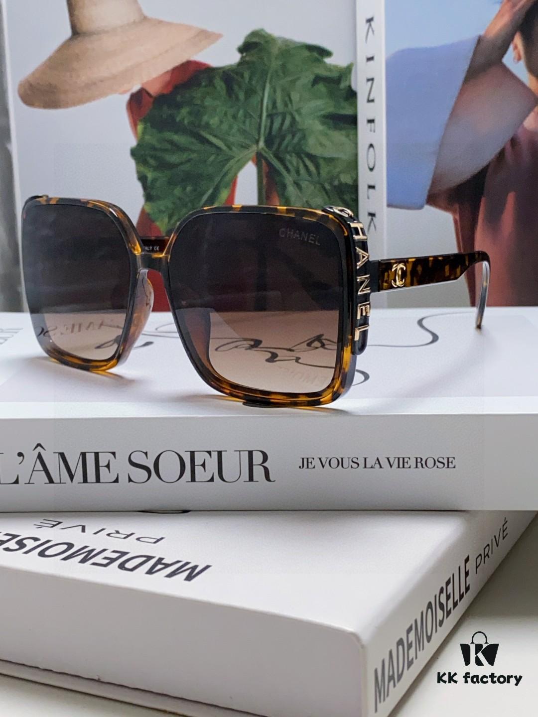 6931f8433a89a121ed5498f2 Chanel 2025 New Arrival Fashion Sunglasses for Women UV Protection Korean Style Trendy Square Frame Oversized Sunglasses Summer Sun Protection
