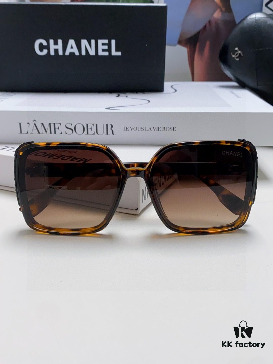 6931f8433a89a121ed5498f8 Chanel 2025 New Arrival Fashion Sunglasses for Women UV Protection Korean Style Trendy Square Frame Oversized Sunglasses Summer Sun Protection