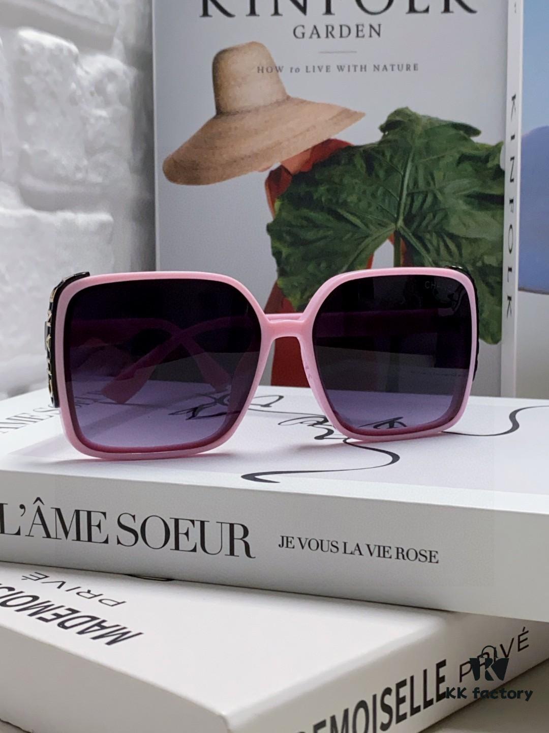 6931f8443a89a121ed549907 Chanel 2025 New Arrival Fashion Sunglasses for Women UV Protection Korean Style Trendy Oversized Square Frame Sun Glasses Summer Anti-Glare