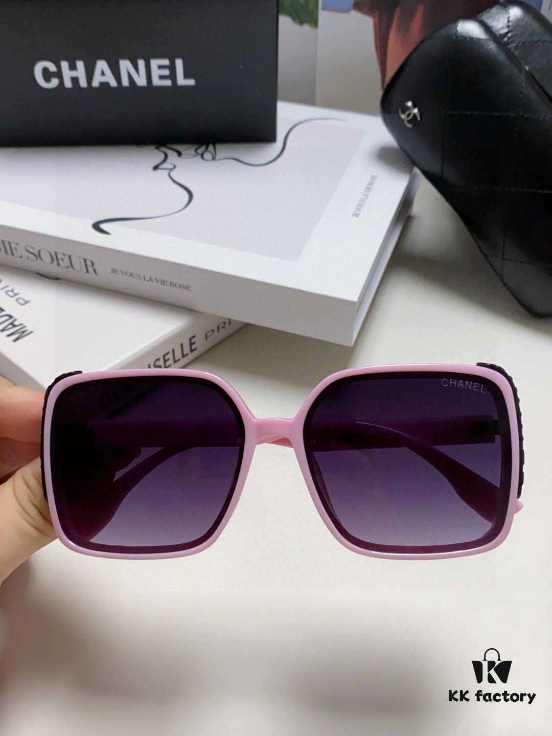 6931f8443a89a121ed549909 Chanel 2025 New Arrival Fashion Sunglasses for Women UV Protection Korean Style Trendy Oversized Square Frame Sun Glasses Summer Anti-Glare