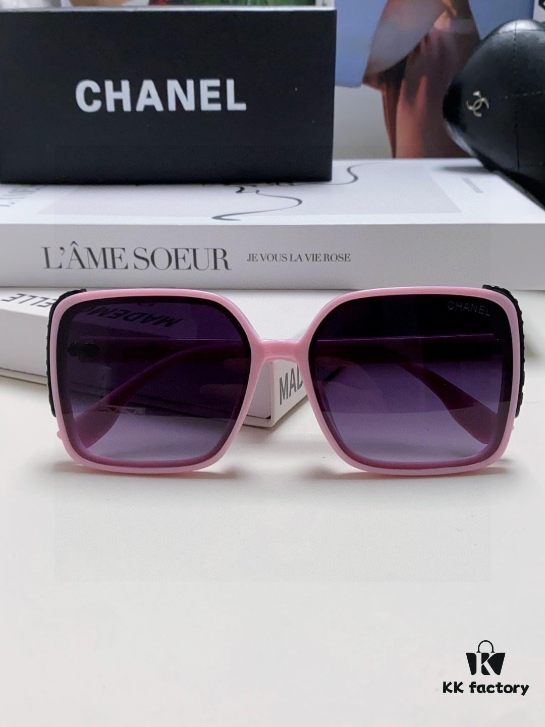 6931f8453a89a121ed54990c Chanel 2025 New Arrival Fashion Sunglasses for Women UV Protection Korean Style Trendy Oversized Square Frame Sun Glasses Summer Anti-Glare