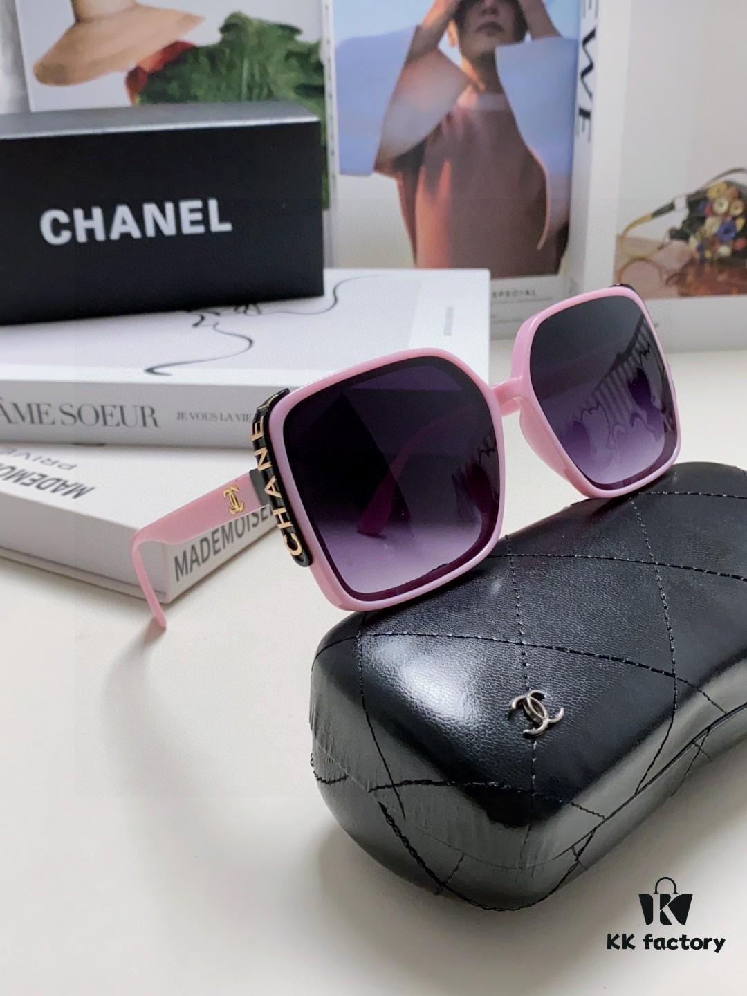6931f8453a89a121ed54990d Chanel 2025 New Arrival Fashion Sunglasses for Women UV Protection Korean Style Trendy Oversized Square Frame Sun Glasses Summer Anti-Glare