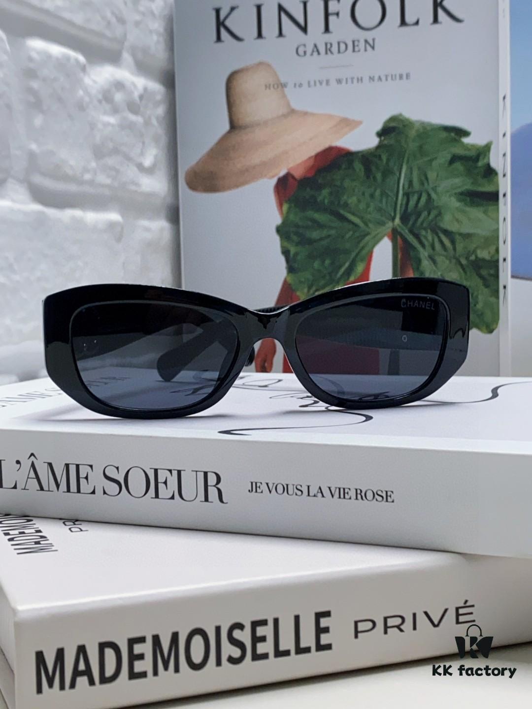 6931f8453a89a121ed549914 Chanel 2025 New Arrival ⭐ Xiaohongshu Popular Bestseller Double CH Interlocking Logo Sunglasses for Women, High-End Style