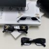 6931f8463a89a121ed54991b Chanel 2025 New Arrival ⭐ Xiaohongshu Popular Bestseller Double CH Interlocking Logo Sunglasses for Women, High-End Style