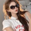 6931f8463a89a121ed54991e Chanel 2025 New Arrival ⭐ Xiaohongshu Popular Bestseller Double CH Interlocking Logo Sunglasses for Women, High-End Style Eyewear