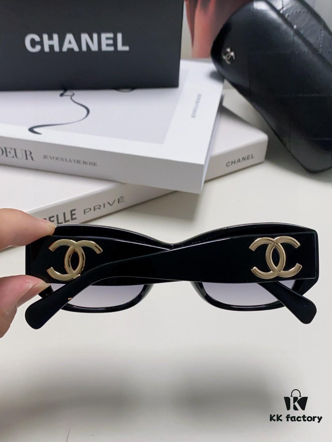 6931f8463a89a121ed549924 Chanel 2025 New Arrival ⭐ Xiaohongshu Popular Bestseller Double CH Interlocking Logo Sunglasses for Women, High-End Style Eyewear