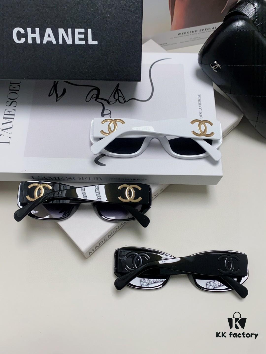 6931f8473a89a121ed549928 Chanel 2025 New Arrival ⭐ Xiaohongshu Popular Bestseller Double CH Interlocking Logo Sunglasses for Women, High-End Style Eyewear