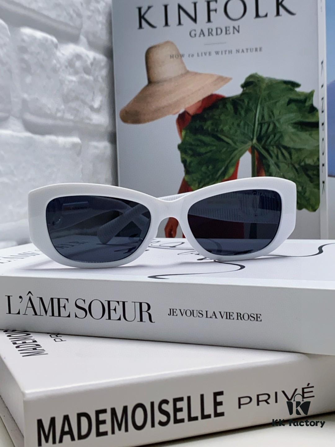 6931f8473a89a121ed54992b Chanel 2025 New Arrival ⭐ Xiaohongshu Popular Bestseller Double CH Interlocking Logo Sunglasses for Women, Premium Style