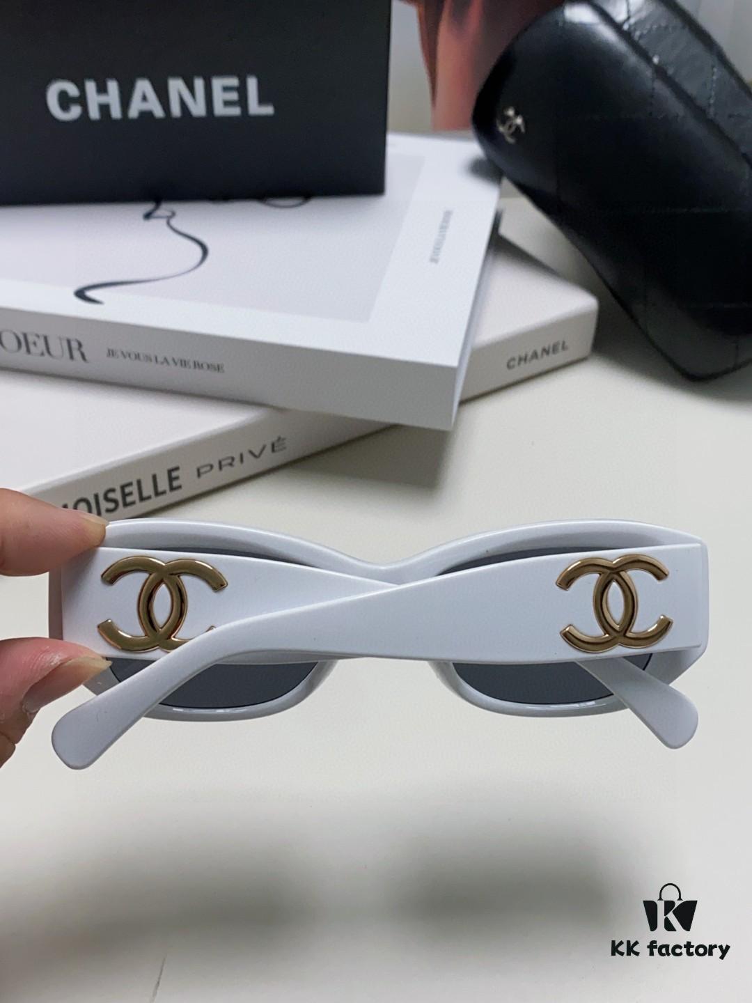 6931f8473a89a121ed54992e Chanel 2025 New Arrival ⭐ Xiaohongshu Popular Bestseller Double CH Interlocking Logo Sunglasses for Women, Premium Style