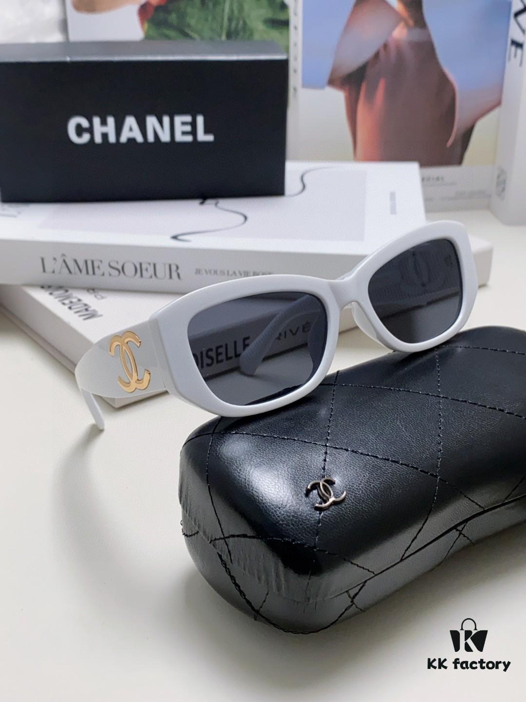 6931f8473a89a121ed549931 Chanel 2025 New Arrival ⭐ Xiaohongshu Popular Bestseller Double CH Interlocking Logo Sunglasses for Women, Premium Style