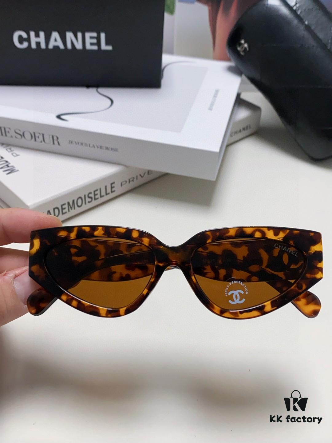 6931f8483a89a121ed549941 Chanel 2025 New Arrival European and American Cat-Eye Sunglasses for Women, Stylish French-Inspired Fashion Prescription Sun Glasses with UV Protection
