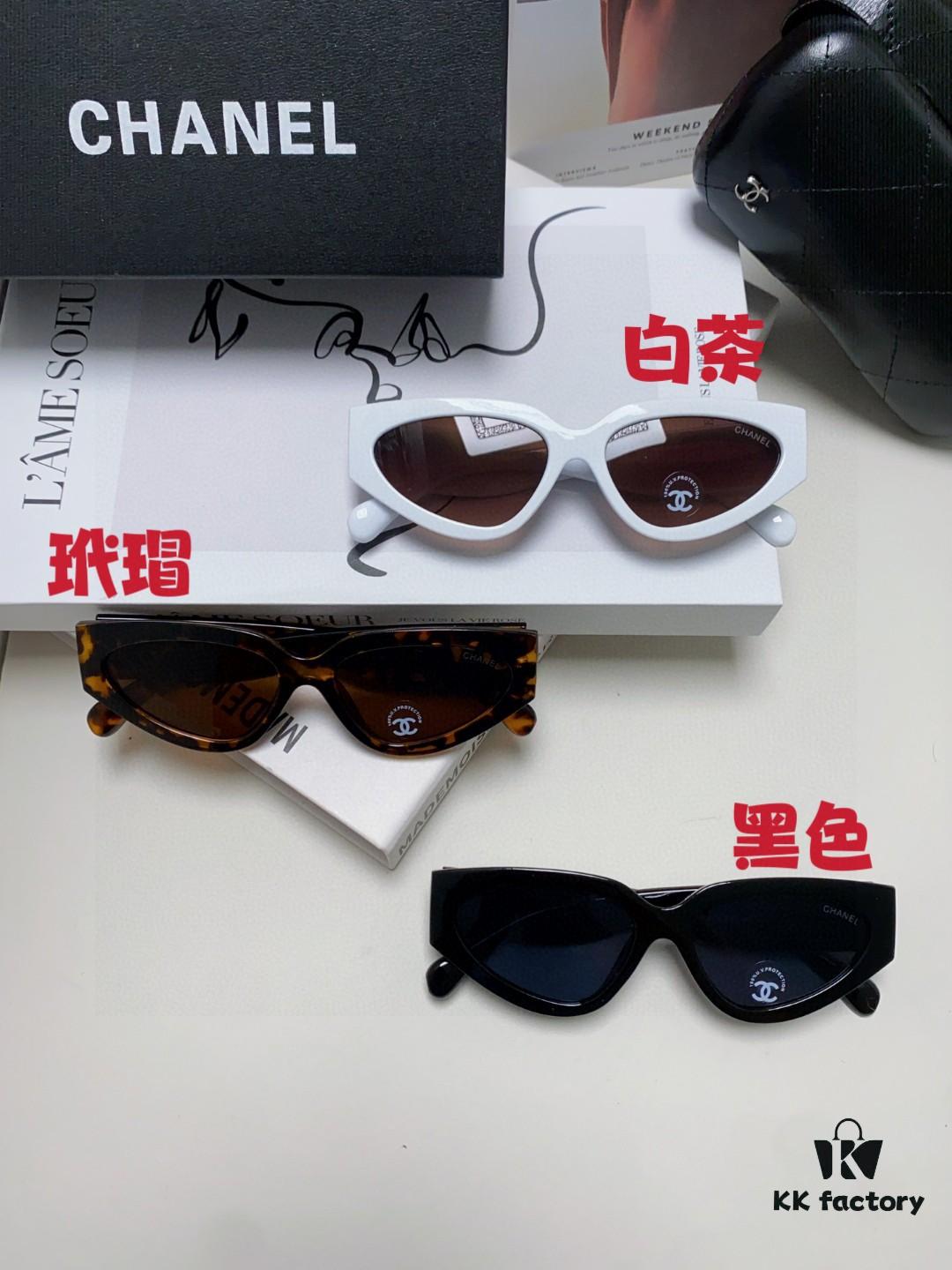 6931f8493a89a121ed549946 Chanel 2025 New Arrival European and American Cat-Eye Sunglasses for Women, Stylish French-Inspired Fashion Prescription Sun Glasses with UV Protection