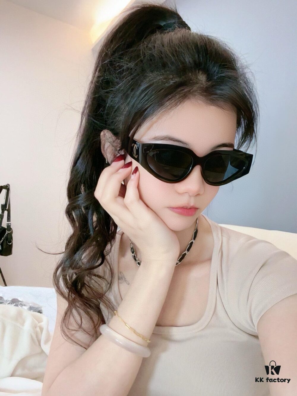 6931f84c3a89a121ed549974 Chanel Sunglasses Classic Small Frame Design UV Protection Model CH55800