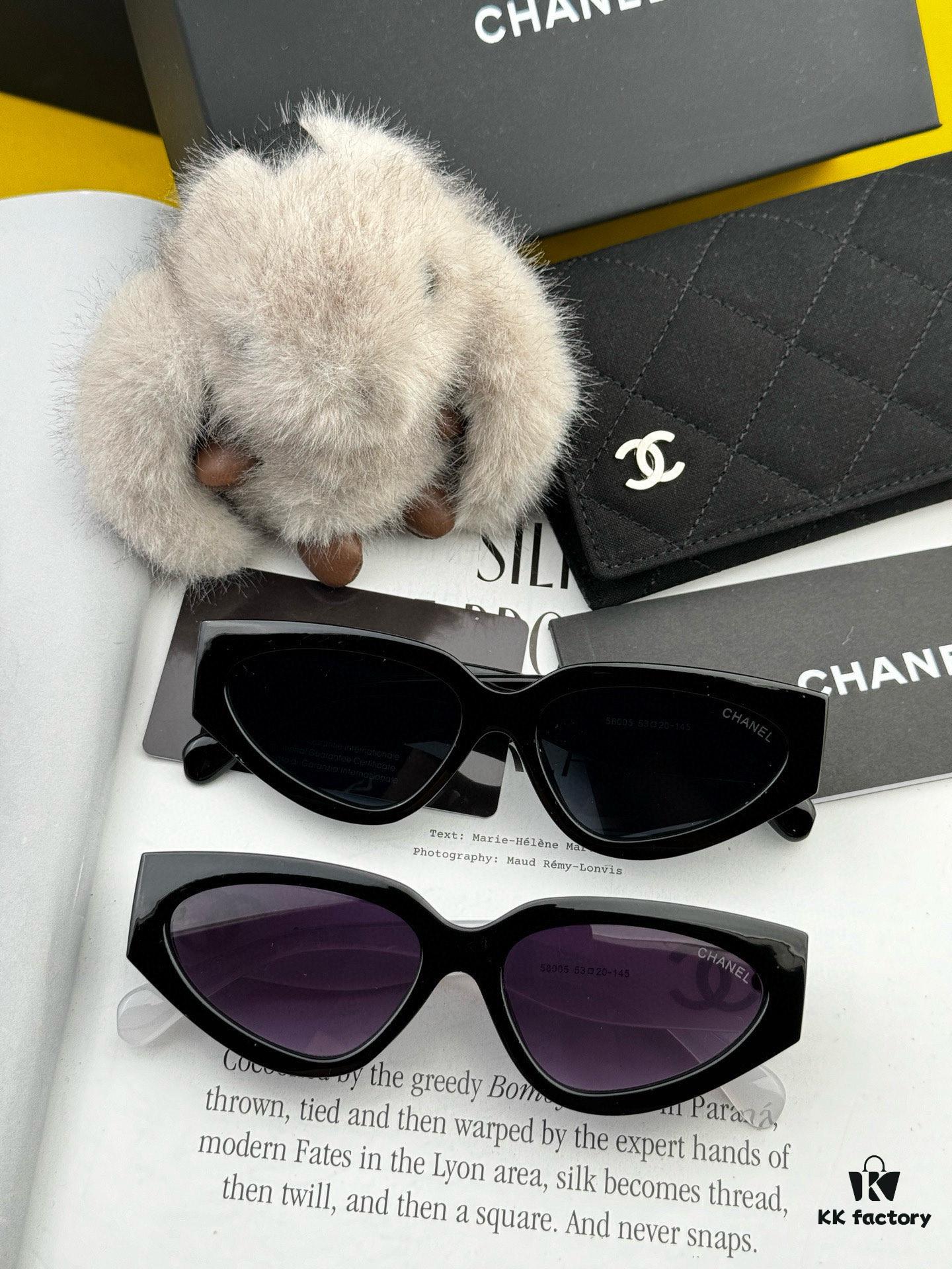 6931f84c3a89a121ed54997c Chanel Sunglasses Classic Small Frame Design UV Protection Model CH55800
