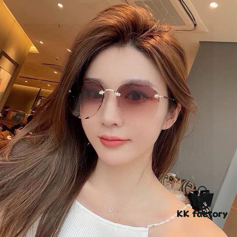 6931f84c3a89a121ed54997d CHANE Chanel Volcano Umbrella Fashion Frameless Sunglasses Lens, Top Luxury High Quality Women's Driving Sunglasses