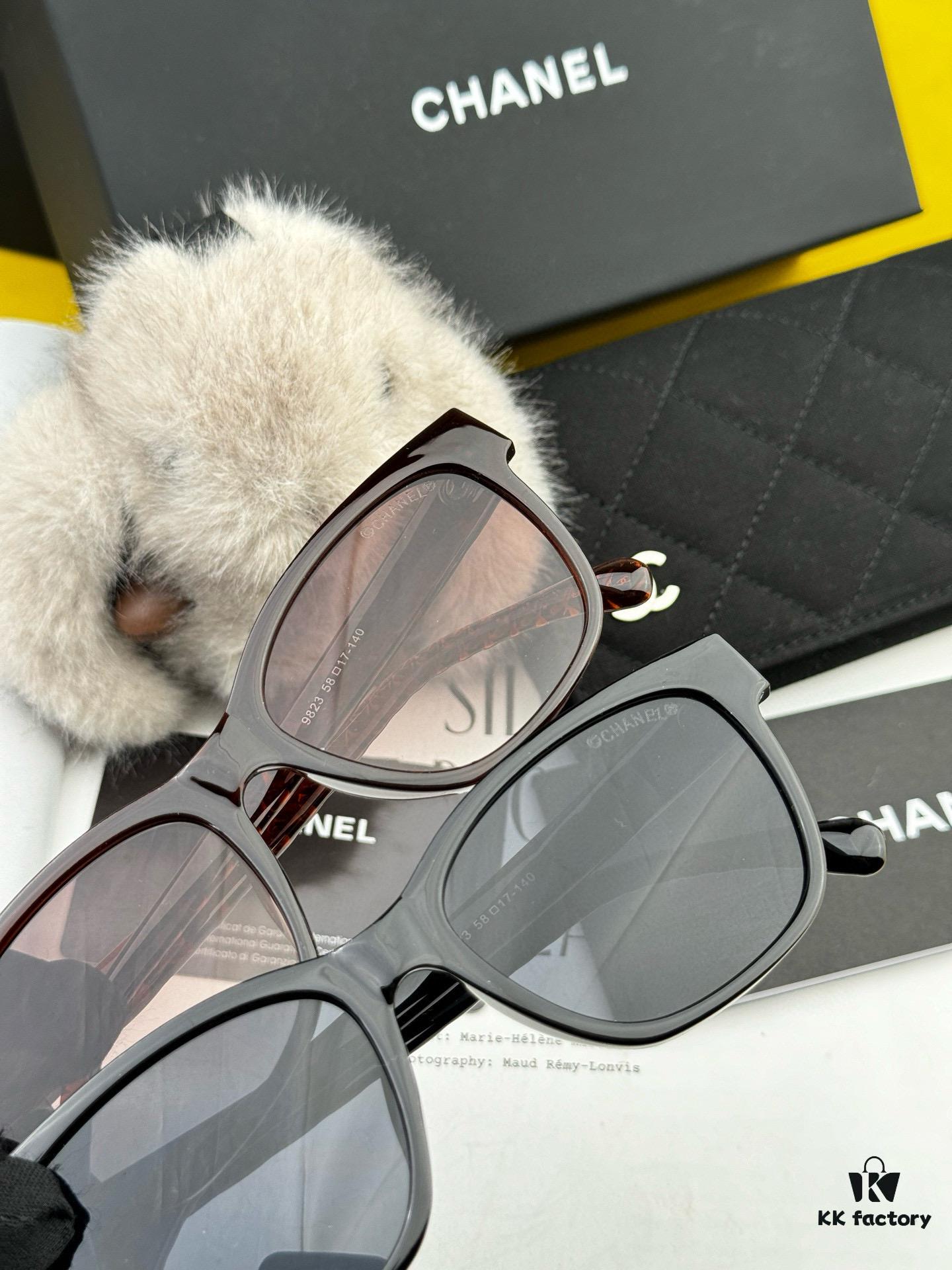 6931f84e3a89a121ed54998c Chanel Sunglasses Classic Square Frame UV Protection Unisex Design Model CH3982