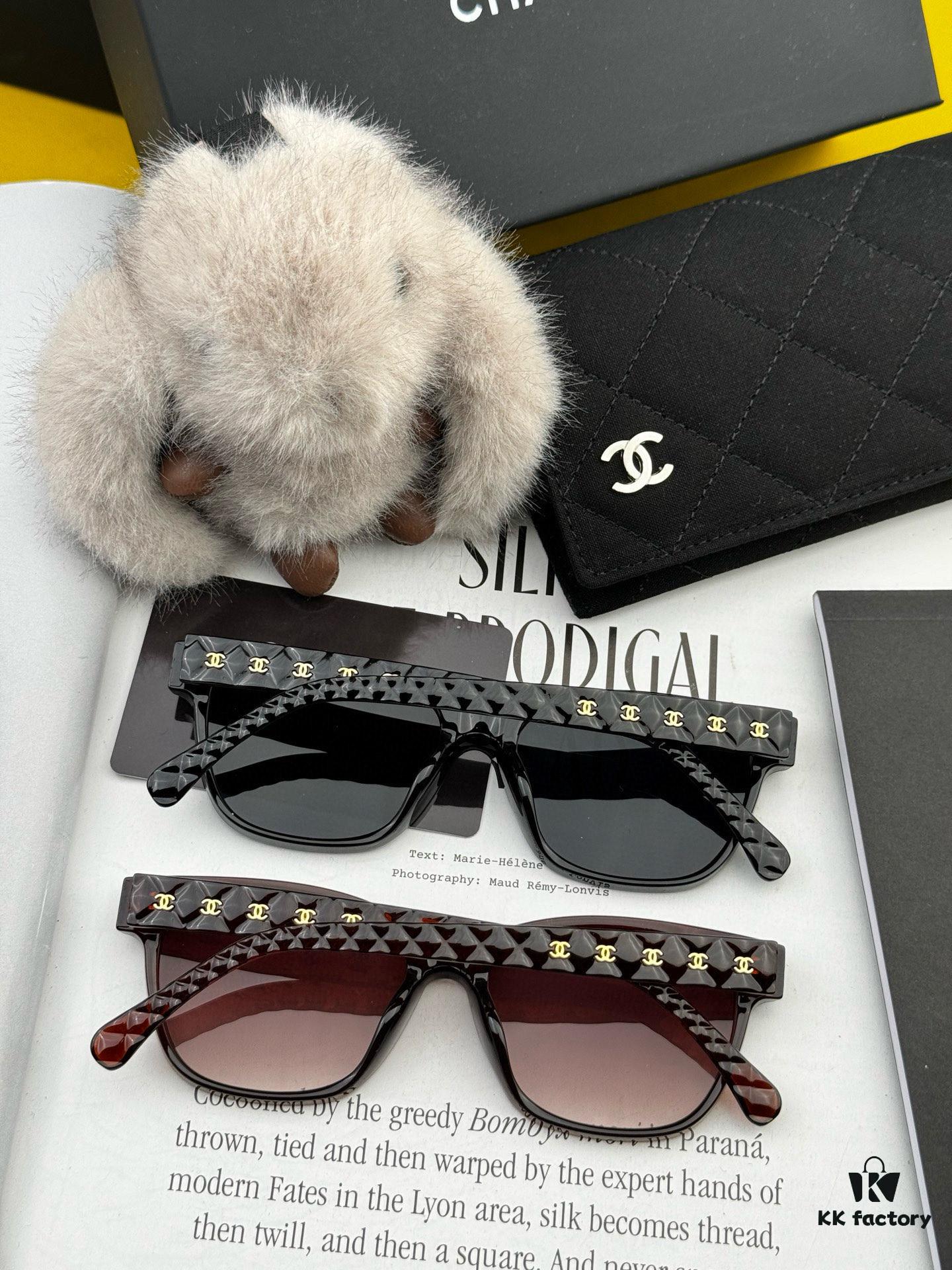 6931f84e3a89a121ed54998d Chanel Sunglasses Classic Square Frame UV Protection Unisex Design Model CH3982
