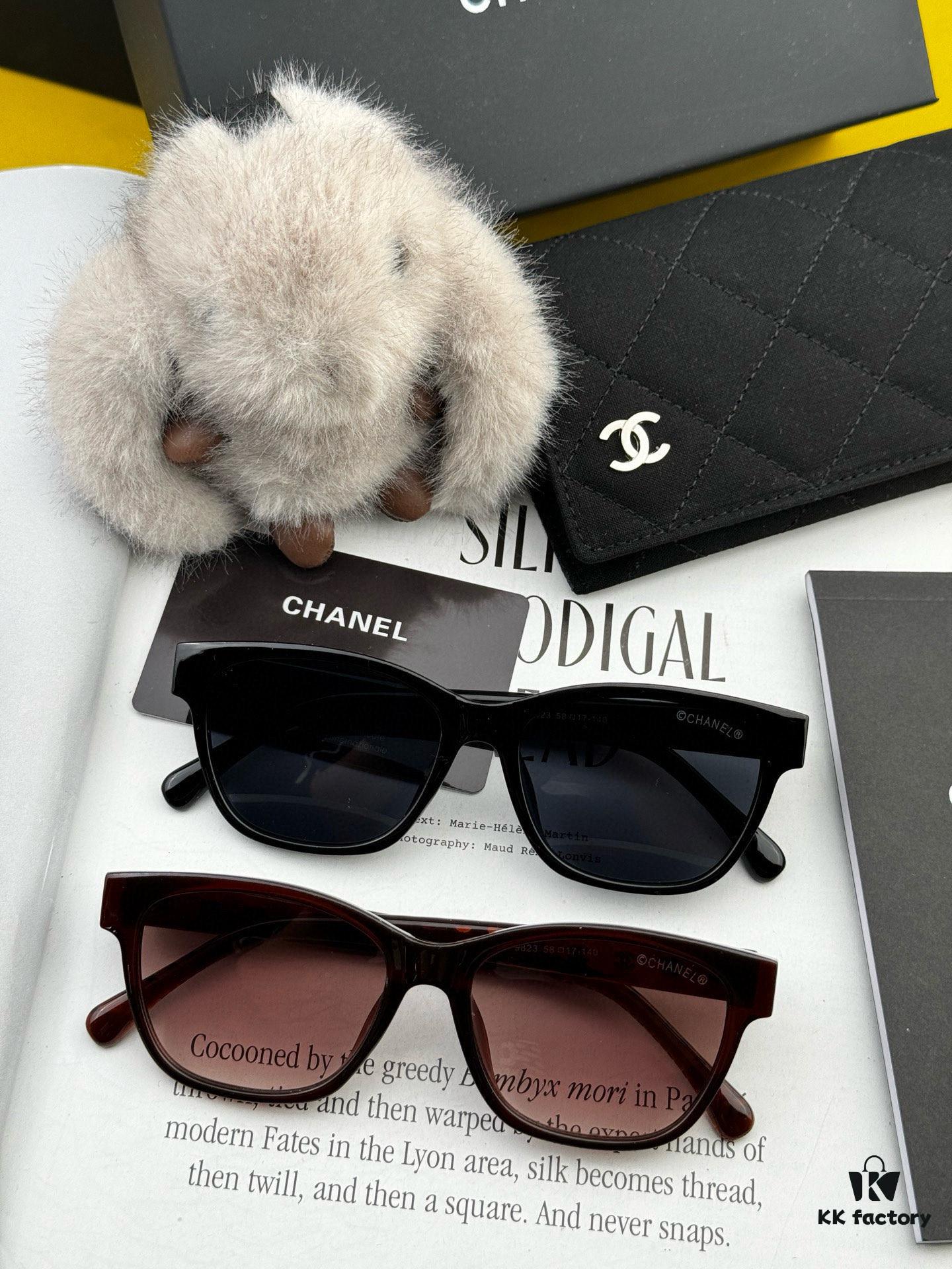 6931f84e3a89a121ed54998e Chanel Sunglasses Classic Square Frame UV Protection Unisex Design Model CH3982