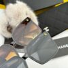 Chanel Oversized Square Sunglasses, Classic Frame Design, Universal Fit for All Face Shapes, Stylish Look with Coats or Dresses, UV Protection