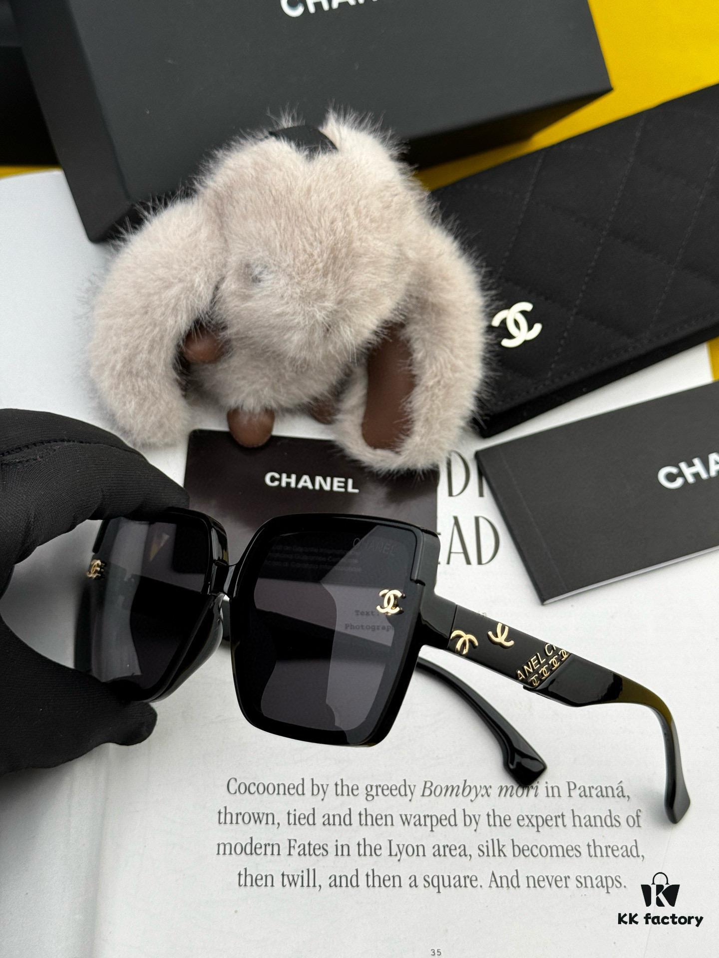 6931f8503a89a121ed5499ae Chanel Oversized Square Sunglasses Classic Design, Flattering on All Face Shapes, Stylish with Coats or Dresses, UV Protection, Model: CH1130