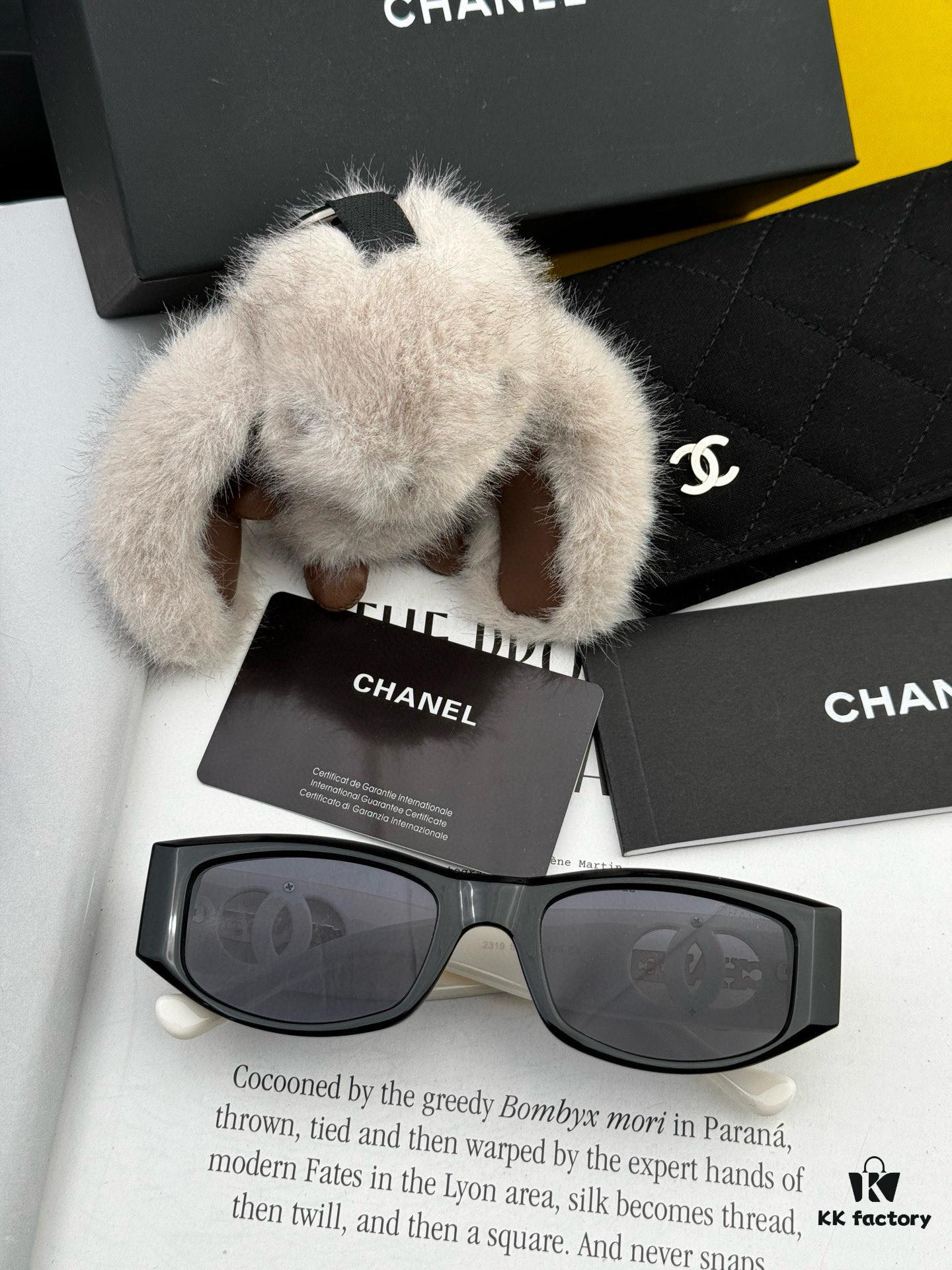 6931f8533a89a121ed5499da Chanel Oversized Square Sunglasses Classic Frame Design, Universal Fit for All Face Shapes, Polarized UV-Protective Lenses, Suitable with Coats or Dresses, Stylish and Elegant - Model: CH9231