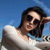 6931f85f3a89a121ed549a8d New CHANEL Chanel Sunglasses with Square Frame and Classic Pearl Accents