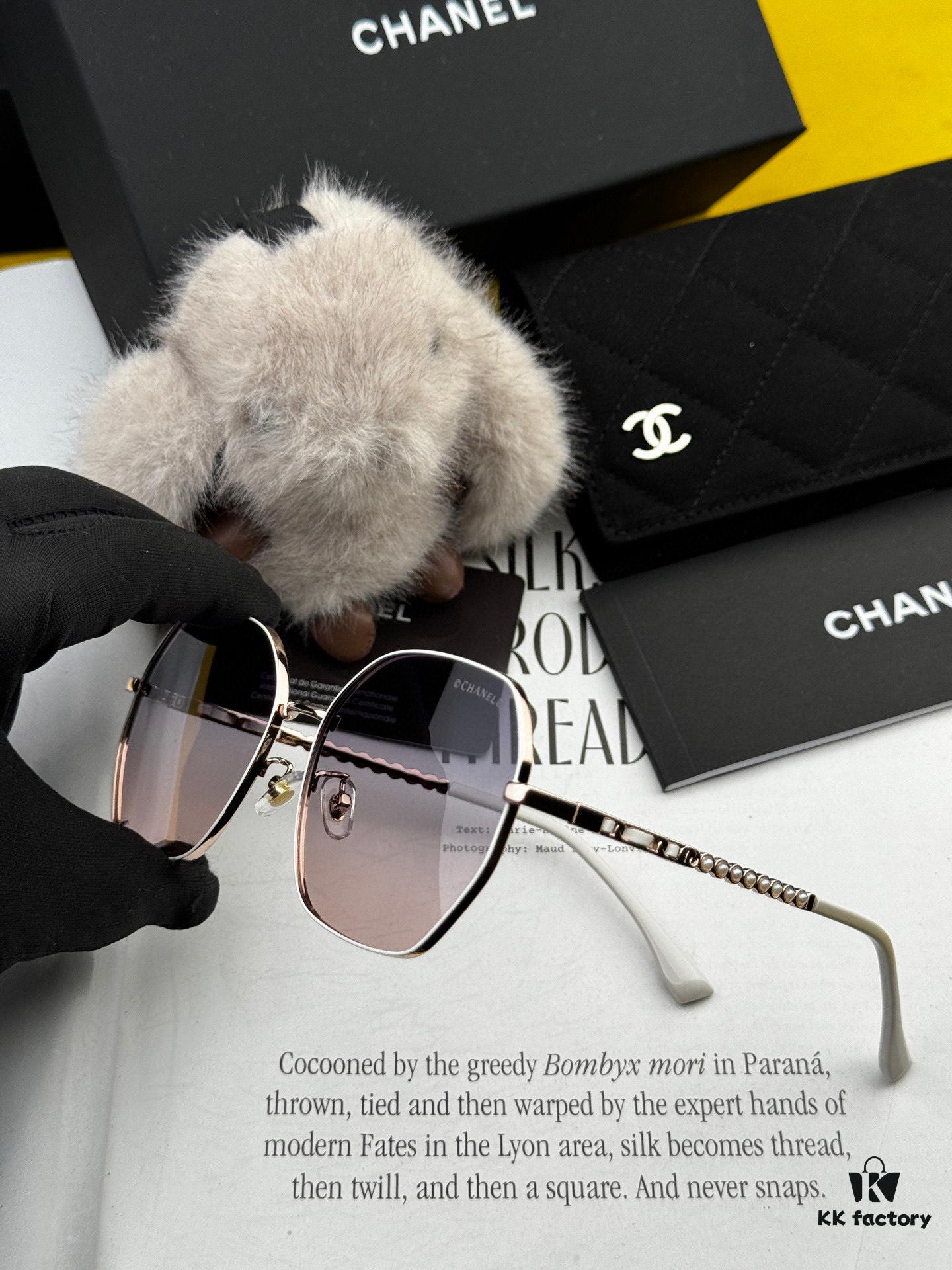 6931f8603a89a121ed549a92 New CHANEL Chanel Sunglasses with Square Frame and Classic Pearl Accents