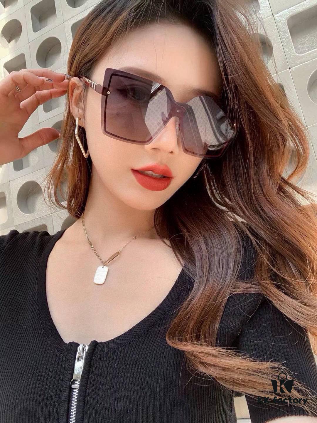 6931f8613a89a121ed549aa0 CHANE Chanel Volcano Rain Fashion Frameless Sunglasses Lens Top Luxury High Quality Women's Driving Sunglasses Model: CH1379
