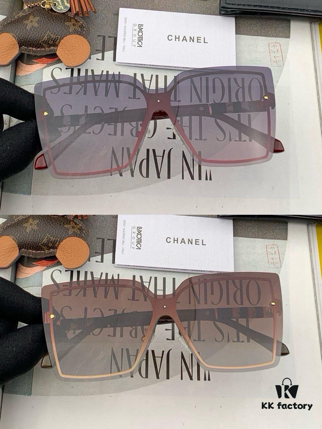 6931f8613a89a121ed549aa7 CHANE Chanel Volcano Rain Fashion Frameless Sunglasses Lens Top Luxury High Quality Women's Driving Sunglasses Model: CH1379
