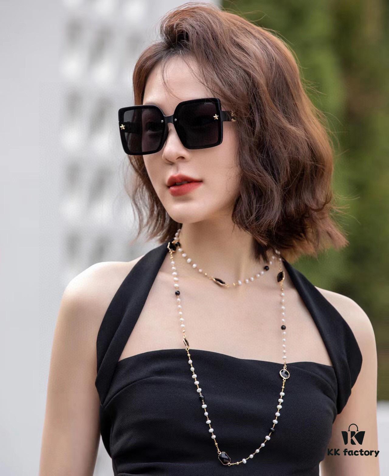 6931f8623a89a121ed549aaa CHANEL 2025 New Arrival Trendy Fashion Square Sunglasses for Women, HD Thick Polarized UV Protection Shades, Comfortable Wear, Influencer Favorite TR Frame Sunglasses
