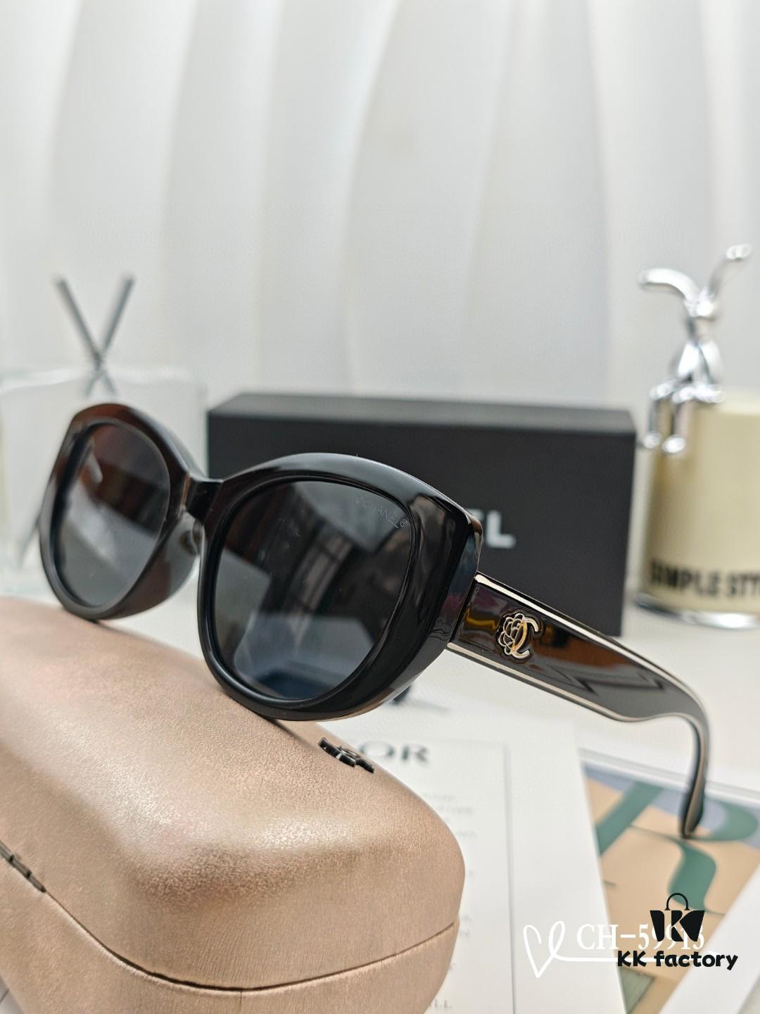 6931f8643a89a121ed549ad1 CHANEL France - New Little Xiang Sunglasses with Polaroid Resin HD Lenses, TR Frame Lightweight and Comfortable, Size 63-17-140