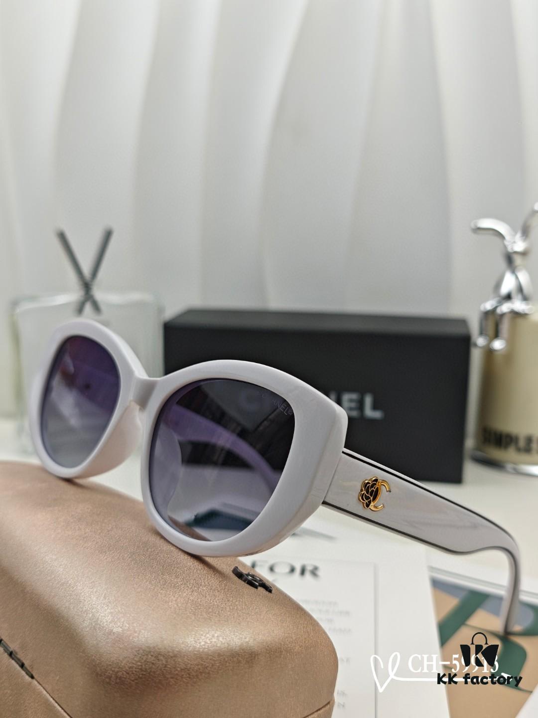 6931f8643a89a121ed549ad2 CHANEL France - New Little Xiang Sunglasses with Polaroid Resin HD Lenses, TR Frame Lightweight and Comfortable, Size 63-17-140