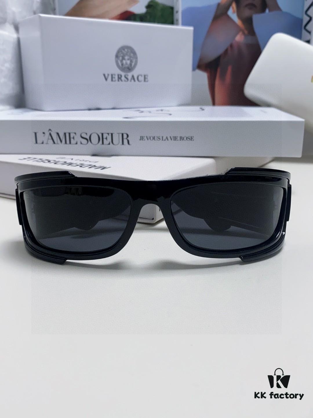 6931f86e3a89a121ed549b58 Versace Men's Fashion Pilot Full-Rim Sunglasses