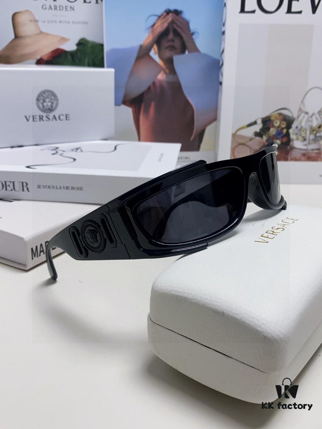 6931f86e3a89a121ed549b59 Versace Men's Fashion Pilot Full-Rim Sunglasses
