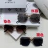 6931f8743a89a121ed549ba4 VERSACE 2025 Women's Square Frame Oversized Sunglasses, European Fashion Style, Carved Design, Xiaohongshu Trend
