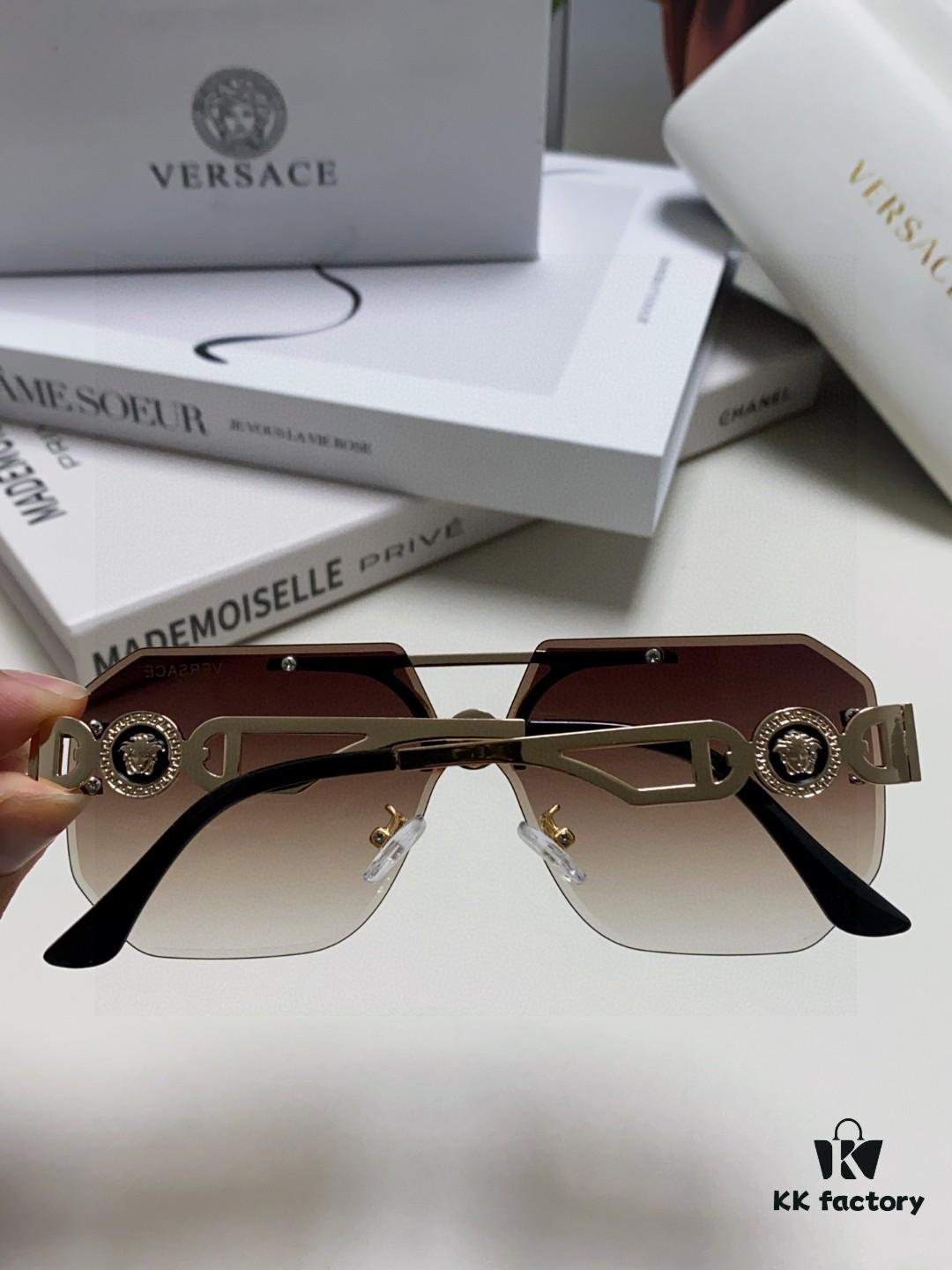 6931f8753a89a121ed549ba9 VERSACE 2025 Women's Square Oversized Full-Rim Sunglasses, European Fashion Carved Design, Xiaohongshu Style