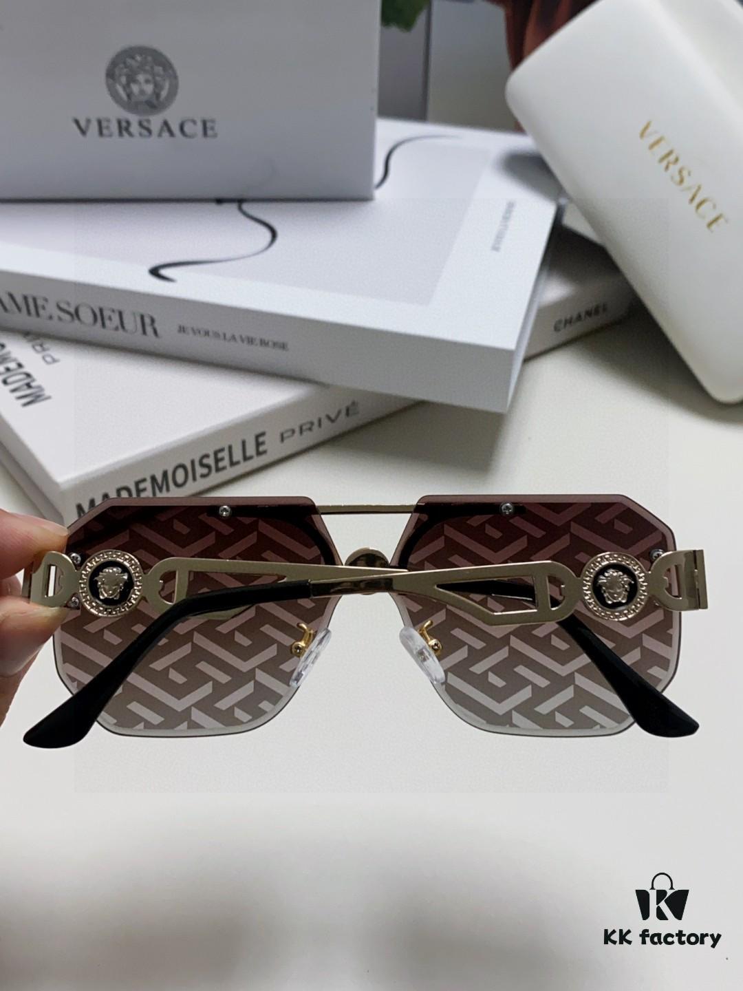 6931f8753a89a121ed549bb3 VERSACE Versace 2025 European and American Fashion Women's Square Oversized Full-Rim Sunglasses, Carved Design Xiaohongshu Style