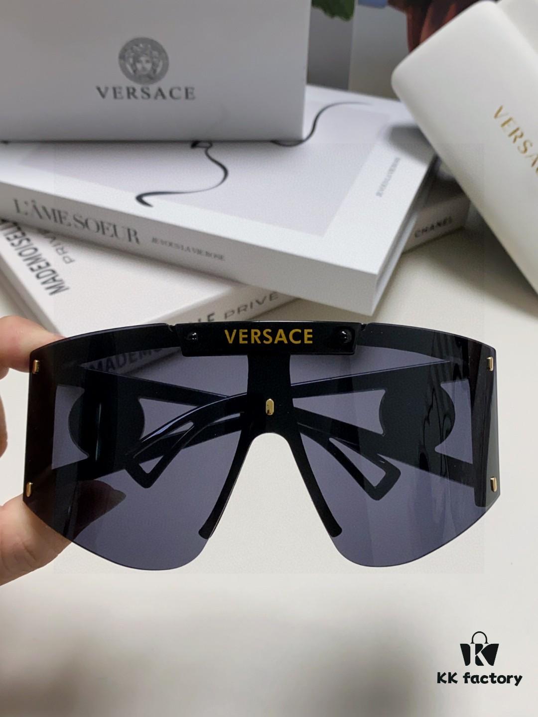 6931f8763a89a121ed549bbc Versace 2025 New Arrival European and American Style One-Piece Sunglasses, Fashionable Oversized Hollow-Out Sunglasses for Men and Women