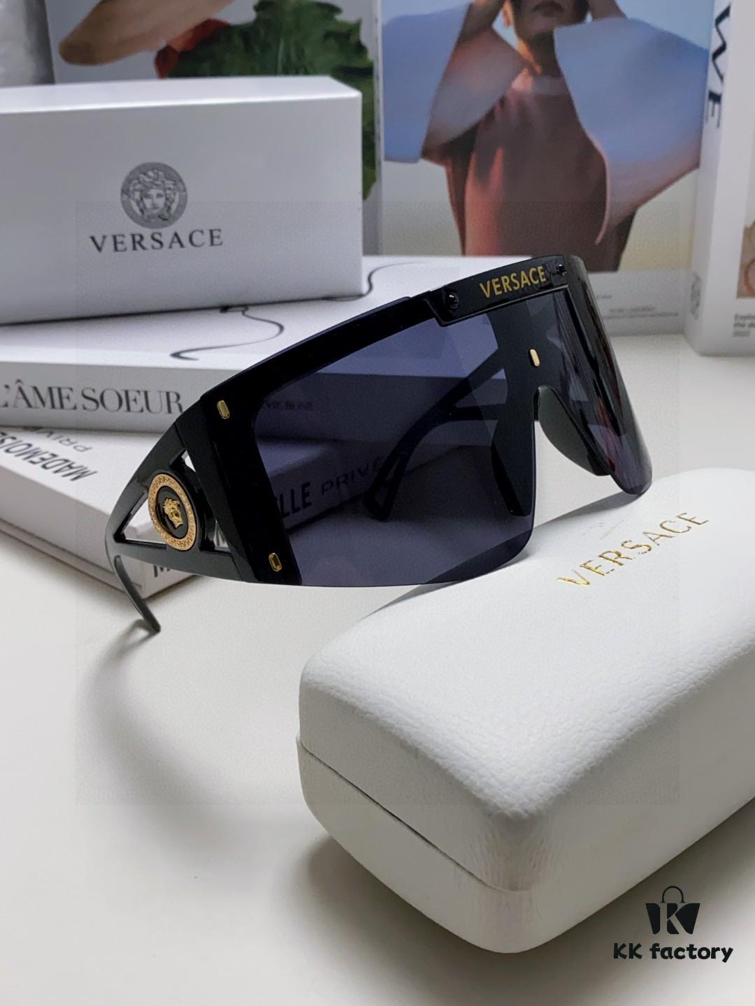 6931f8763a89a121ed549bc0 Versace 2025 New Arrival European and American Style One-Piece Sunglasses, Fashionable Oversized Hollow-Out Sunglasses for Men and Women